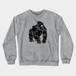 Robo Gorilla (Black Shape) Crewneck Sweatshirt